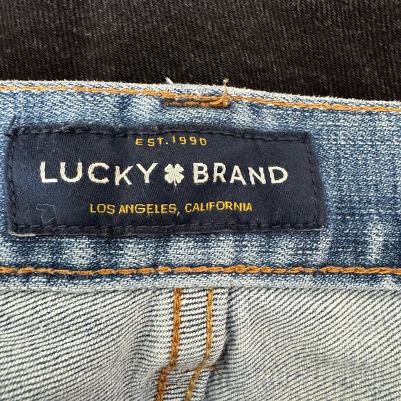 Lucky Brand 181 Relaxed Straight Jeans Mens 36*30 Medium Wash Stretch Pockets - Picture 6 of 16